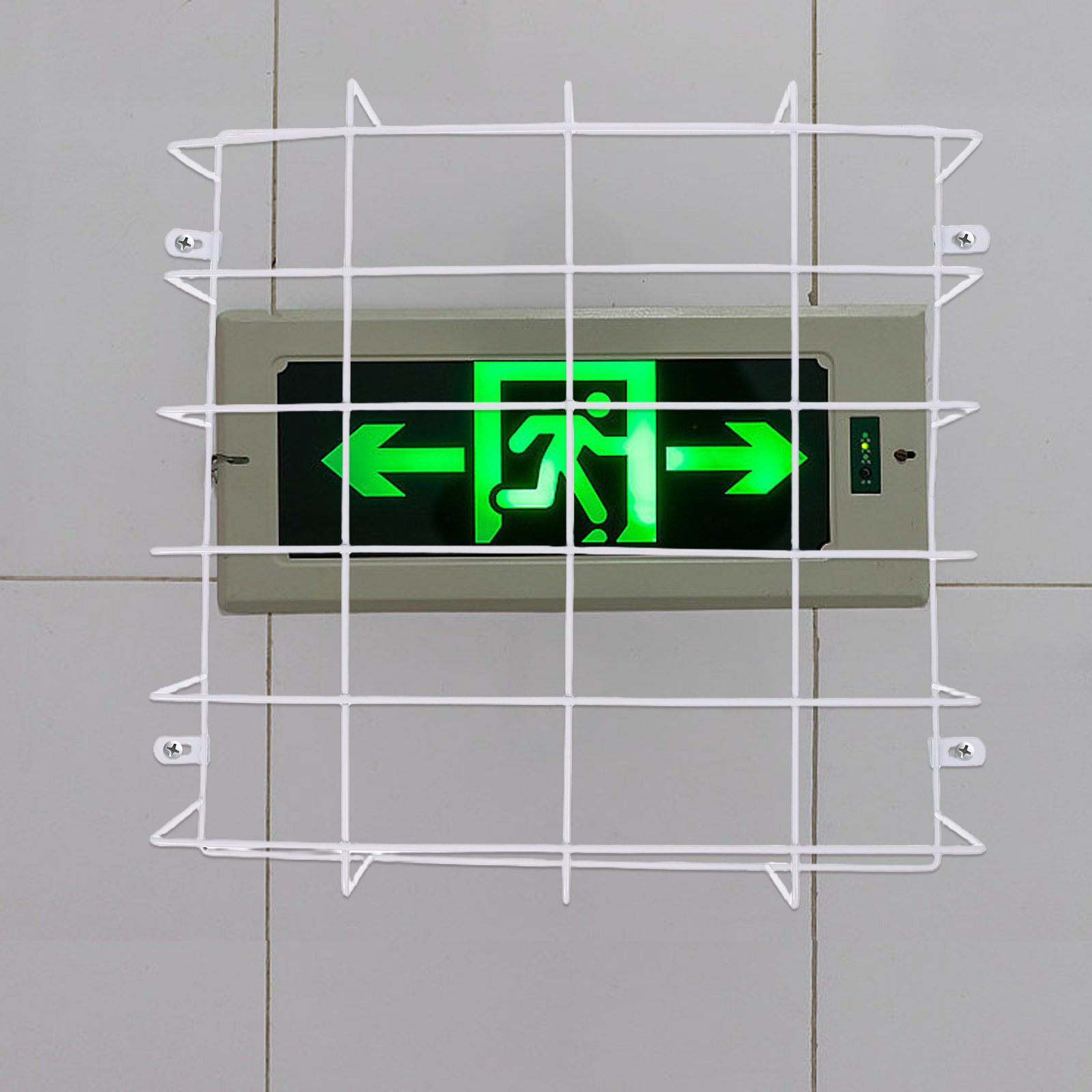 Emergency Exit Sign - 벽걸이형 철망 케이지 - 출구 표지판,