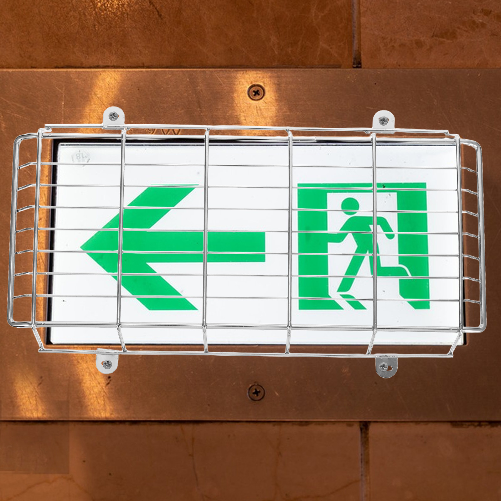 학교 출구 표지판 및 비상등용 금속 안전 와이어 가드  - Emergency Exit Sign 리뷰 및 가격