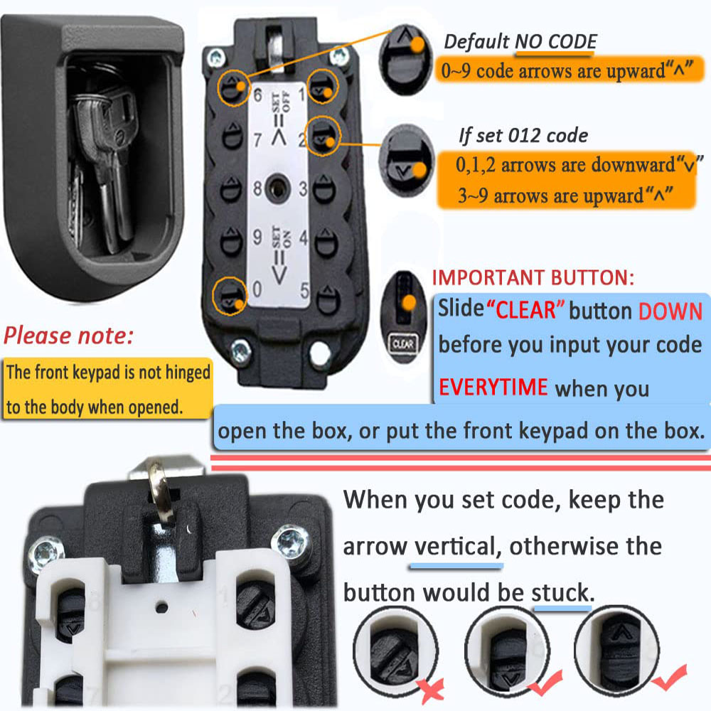 키락금고 벽걸이형 푸시버튼 조합키 보관함 안전 금고 검 - Lockbox Key Secure 리뷰 및 가격
