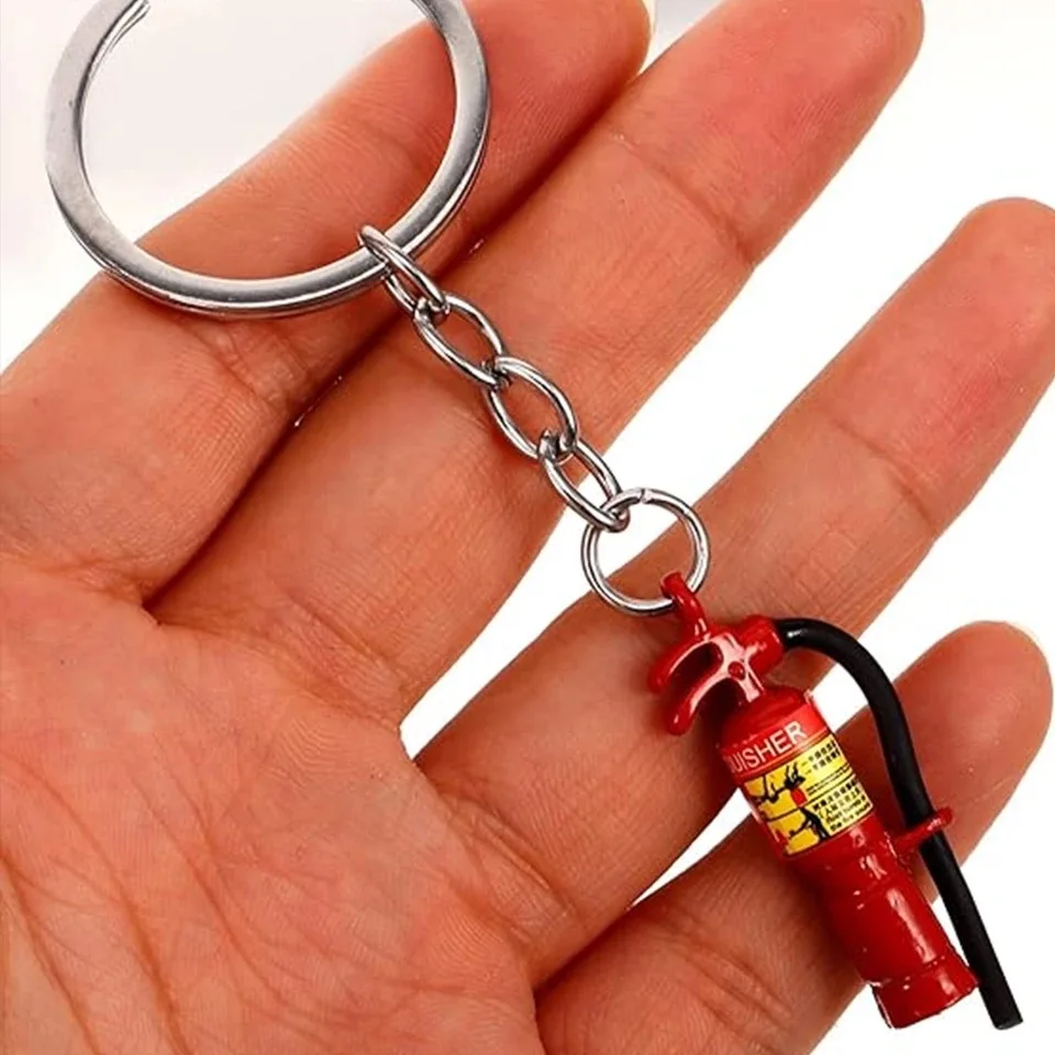 패션 미니 소화기 펜던트 키 체인 레드 가솔린 양동이  - Fire Extinguisher Small 리뷰 및 가격